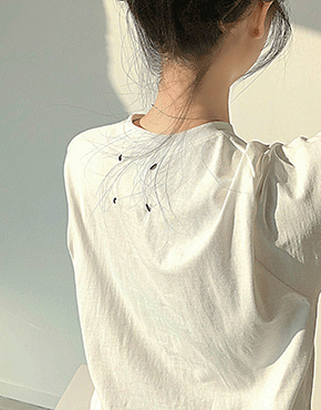 마르 이너 탄탄핏 코튼 반팔 티셔츠 (블랙/화이트)
